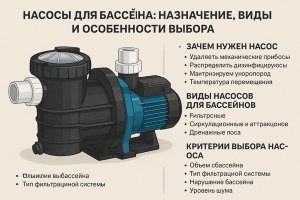 Насосы для бассейна: назначение, устройство и особенности выбора