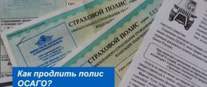 Как продлить полис ОСАГО?