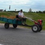 Do you need a license for a walk-behind tractor with a trailer?
