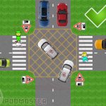 Stopping in accordance with traffic rules