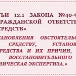 Clause 1 Article 12.1 Law No. 40-FZ