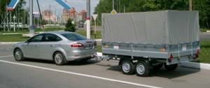 Правила езды с прицепом на легковом автомобиле по новым правилам
