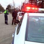 Сотрудники ГИБДД на месте ДТП