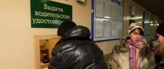 Выдача водительских удостоверений